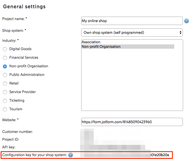 Configuration Key