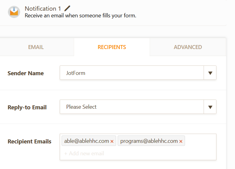 emails not coming through