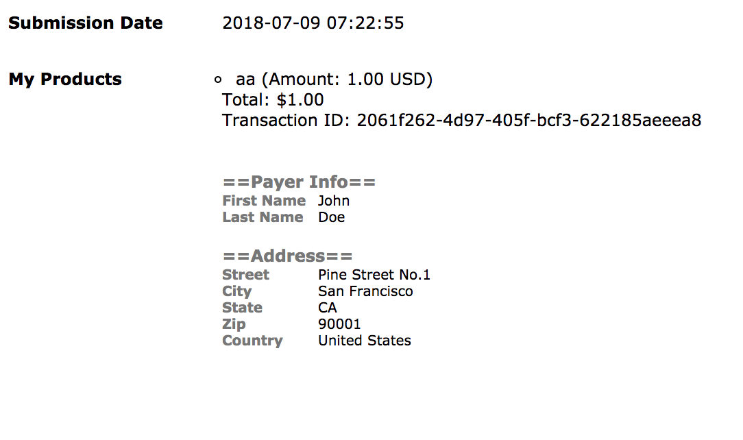 Paysafe Submissions Page