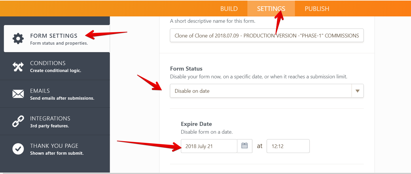 Allow form to be available for a specific time range each day Image 1 Screenshot 20