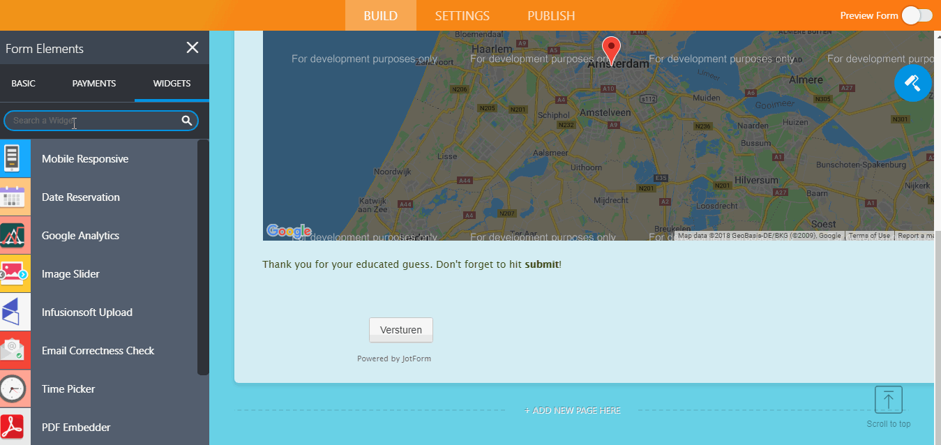 How can I resize a widget?