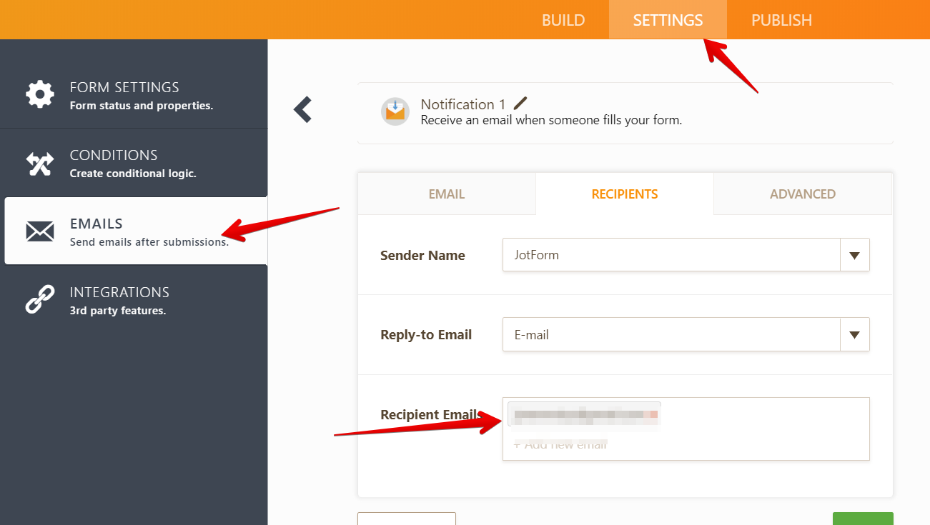 How can we get the form information through our email system? Image 1 Screenshot 20