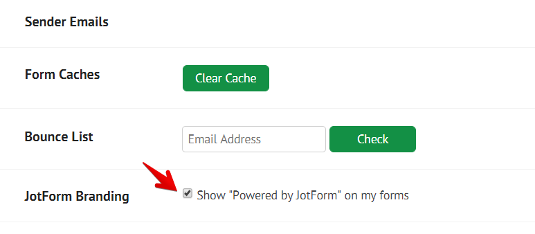Is it possible to remove the JotForm Branding? Image 1 Screenshot 20
