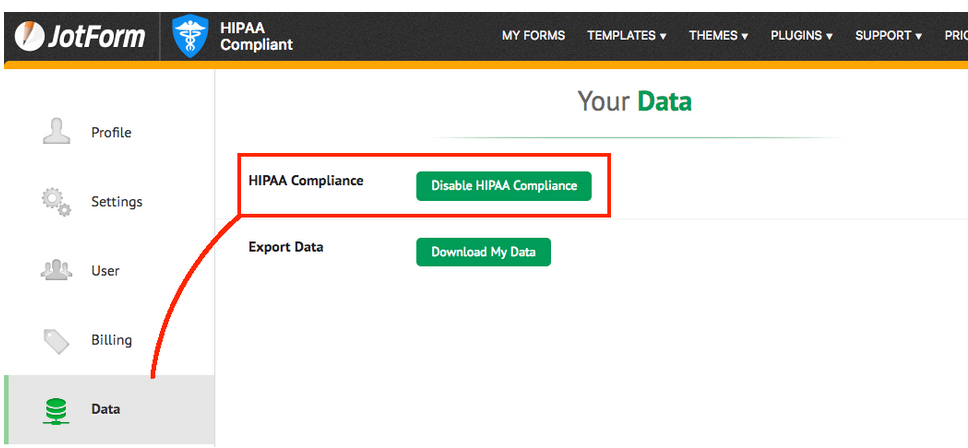 hipaa compliance forms plugin