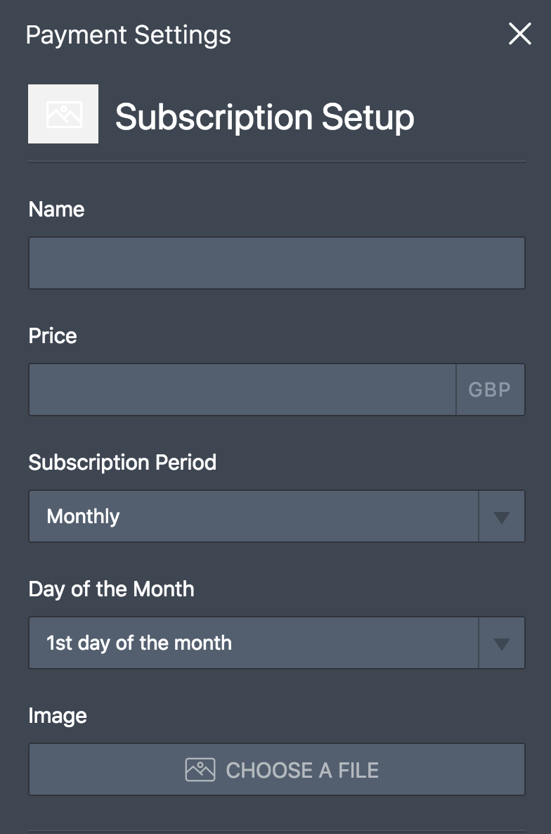 gocardless subscription settings