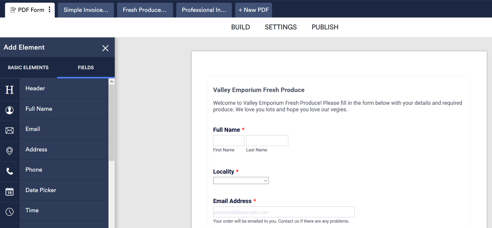 PDF Form Builder