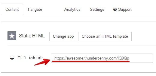static iframe tab