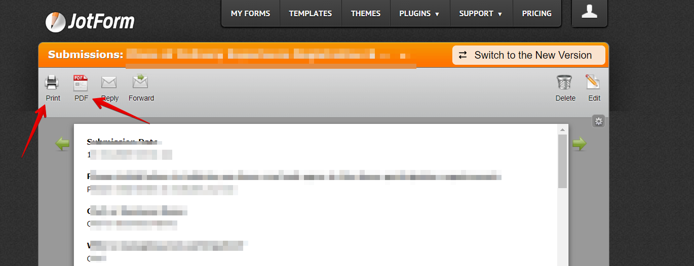 Examples of websites using your forms