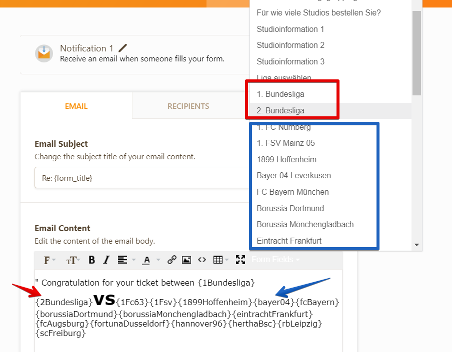 change autoresponder email content with form field values Image 1 Screenshot 20