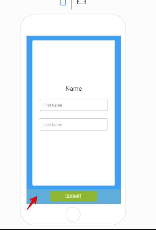 Cards form layout:  Option to change the background color of the footer where submit button is displayed Screenshot 20