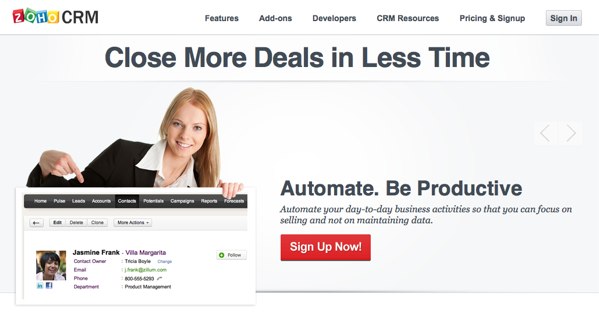 zoho crm