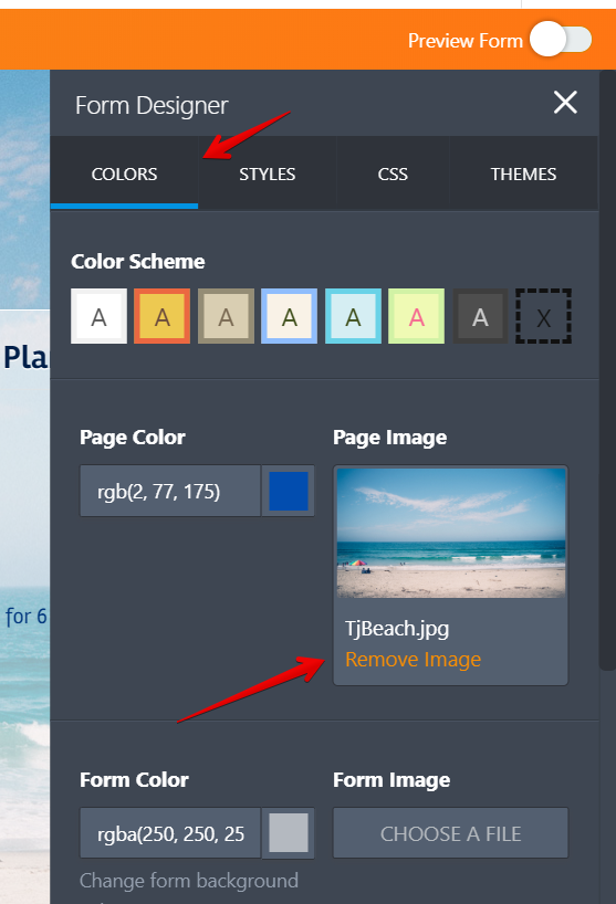 How can I change a background theme?