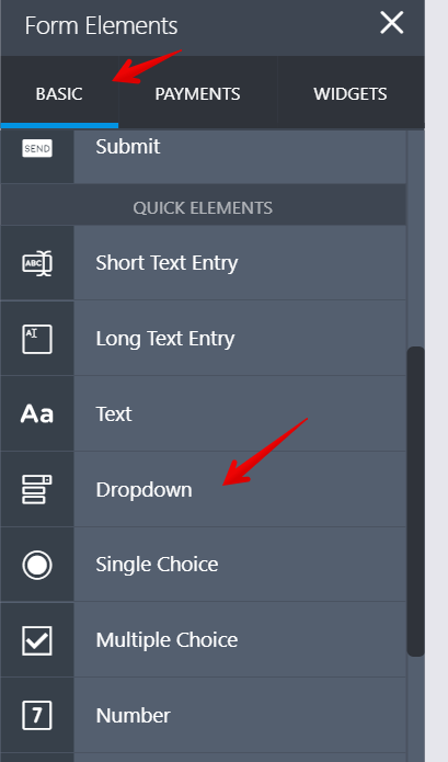 I need to know how to get forms that have drop down options Screenshot 20