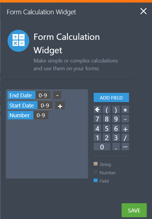 How to hide results in form calculation based on condition?