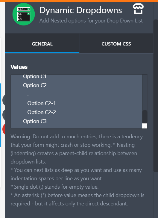 Can a selection from a dropdown list limit the choices to be selected in a single choice list? Image 1 Screenshot 20