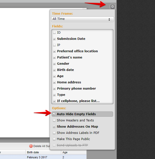 How do I show missing fields on the new patient forms? Image 2 Screenshot 41