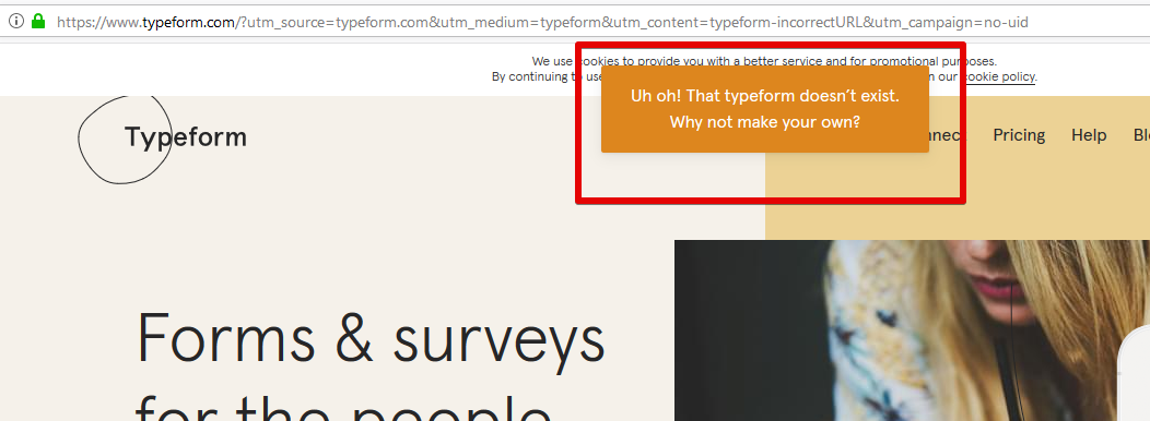 Import forms from Typeform: error No form found on the page Screenshot 20
