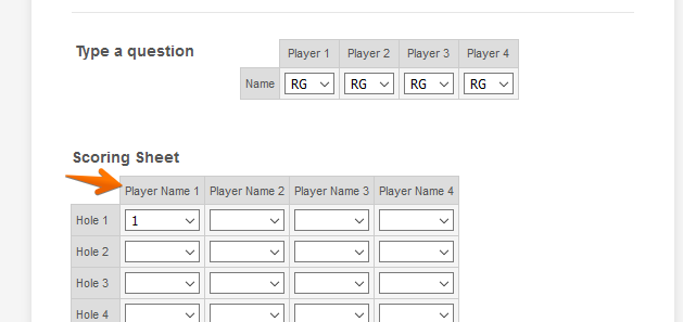Choose Column Name from a List of PLayers Image 1 Screenshot 20