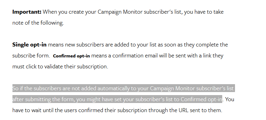 unsubscribed from Campaign Monitoring with Jotform integration Image 1 Screenshot 20