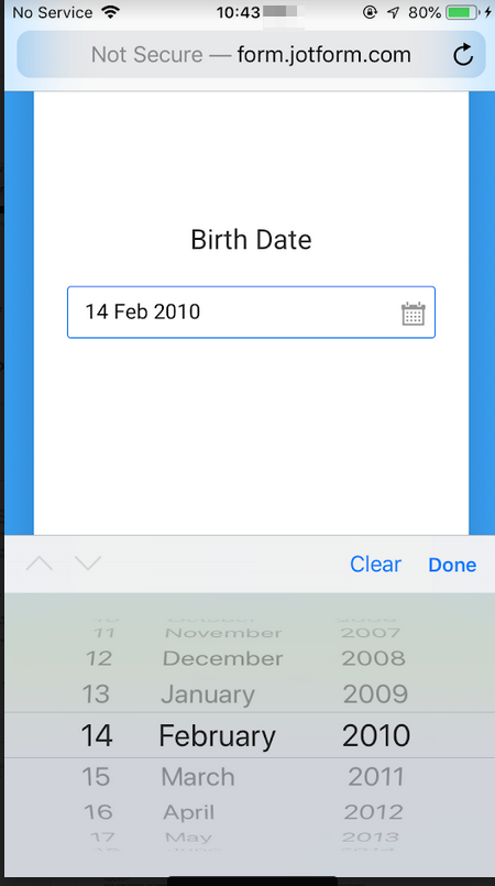 Issue with datepicker field format in Card Form Image 1 Screenshot 20
