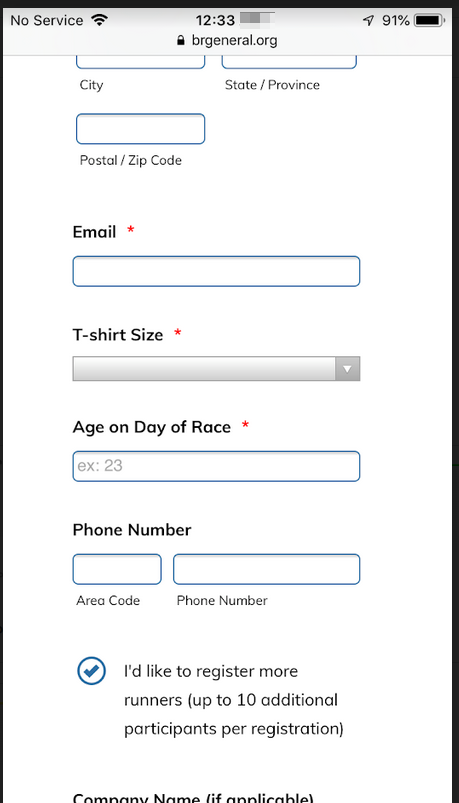 The radio buttons on my form are not responding when I view my form on a mobile phone Image 1 Screenshot 20