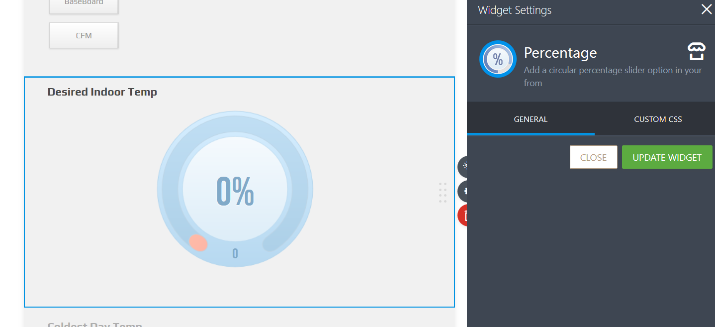 Percentage widget : let users select a default value Image 1 Screenshot 20
