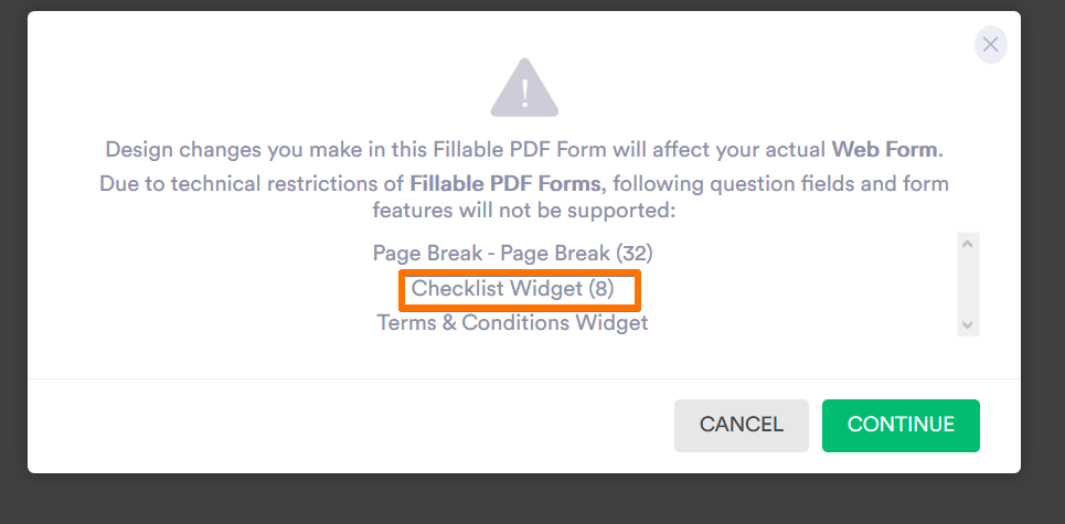 PDF Forms checklist widget is not showing Image 1 Screenshot 20