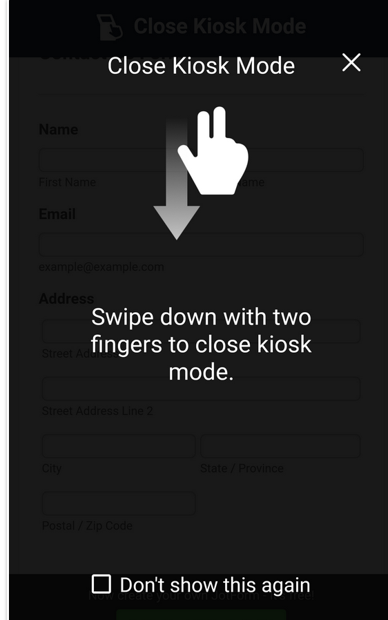 How to close kiosk mode? Image 2 Screenshot 41