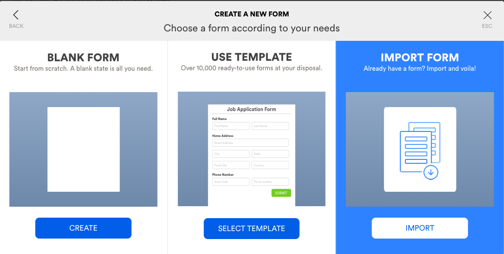 Forms: Import forms Image 3 Screenshot 72