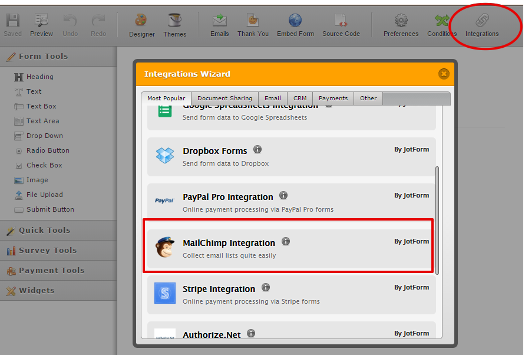 MailChimp Integration Screenshot 10