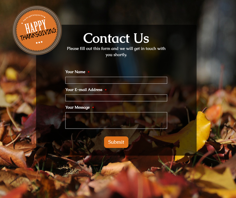 Among The Many Things We're Thankful For? Turkey-Themed Forms Image-2