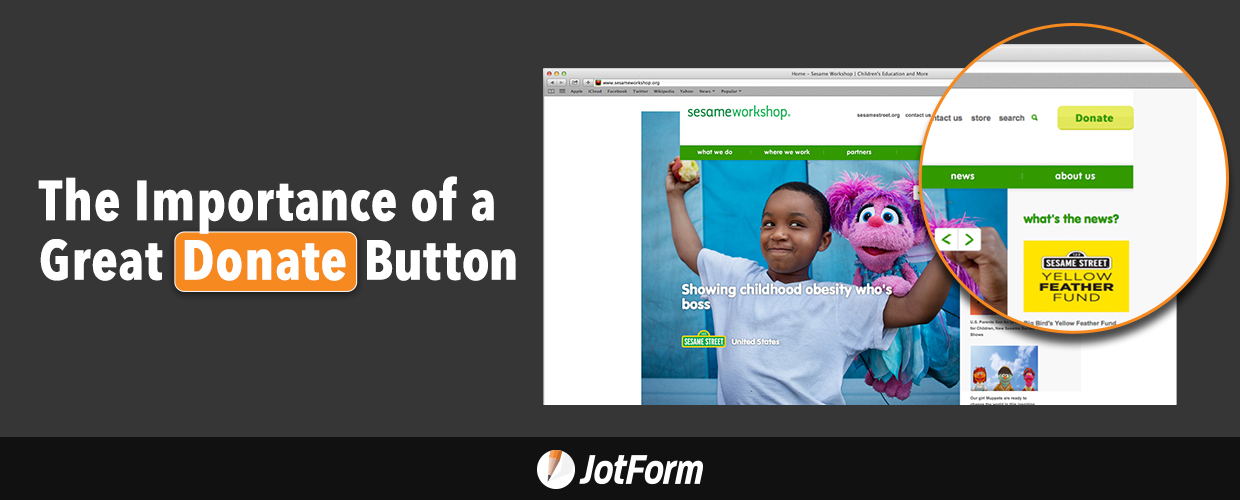 nonprofit donation forms and donate buttons