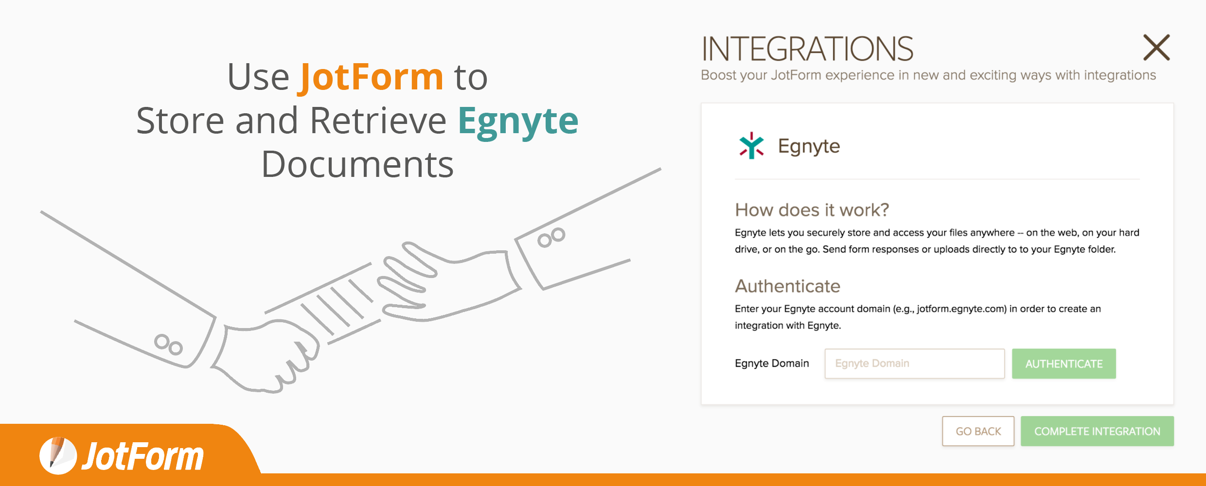 jotform and egnyte