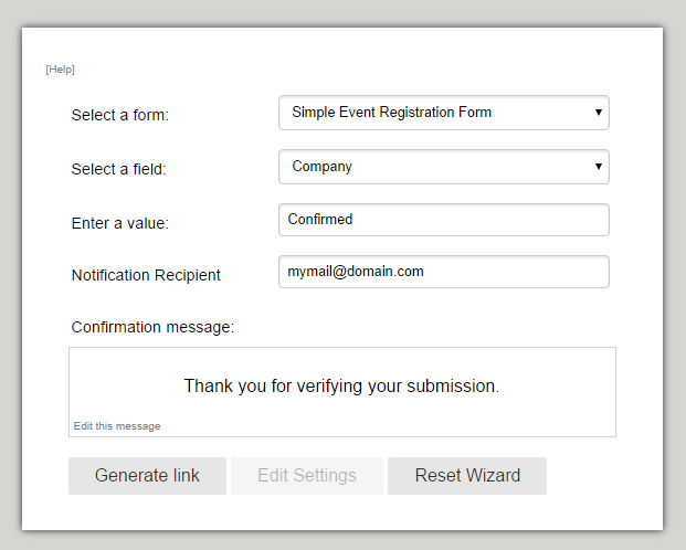 How can I associate an exclusive link to email when I am sending a form to a list of people?  Image 3 Screenshot 72