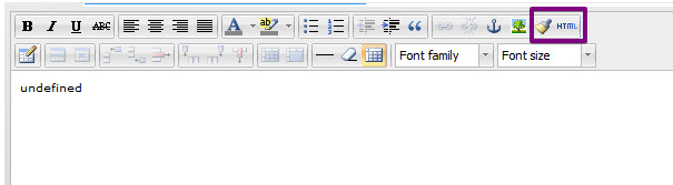 HTML editor shows undefined instead of the entered text Image 1 Screenshot 20