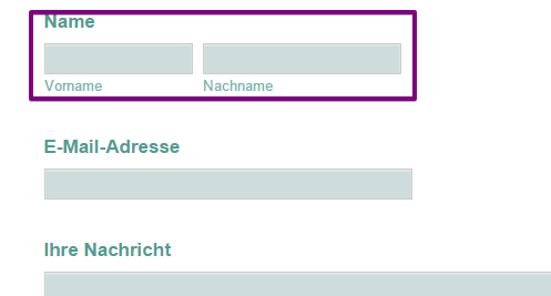 Can I merge the two fields for christian name and family name into one field? Image 1 Screenshot 30