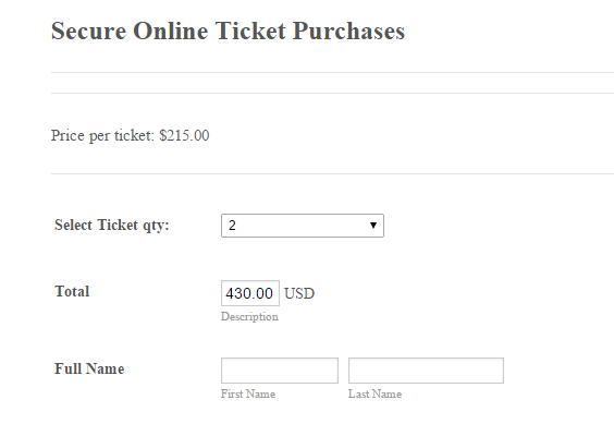 Ticket and donation form with calculations and integration to with paypal standard Image 1 Screenshot 30