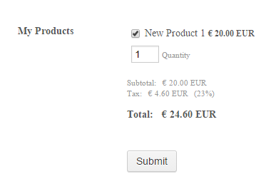The tax is not calculated when I check the product even though I set it to 23% Image 2 Screenshot 41