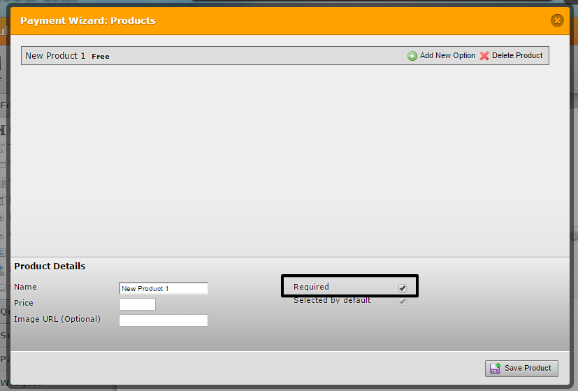 How can I set an individual product as required on the payment tool? Image 1 Screenshot 20