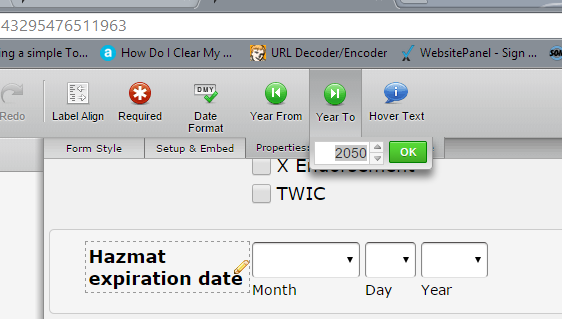 Not being able to change the year from and year to values on a date picker Image 2 Screenshot 51